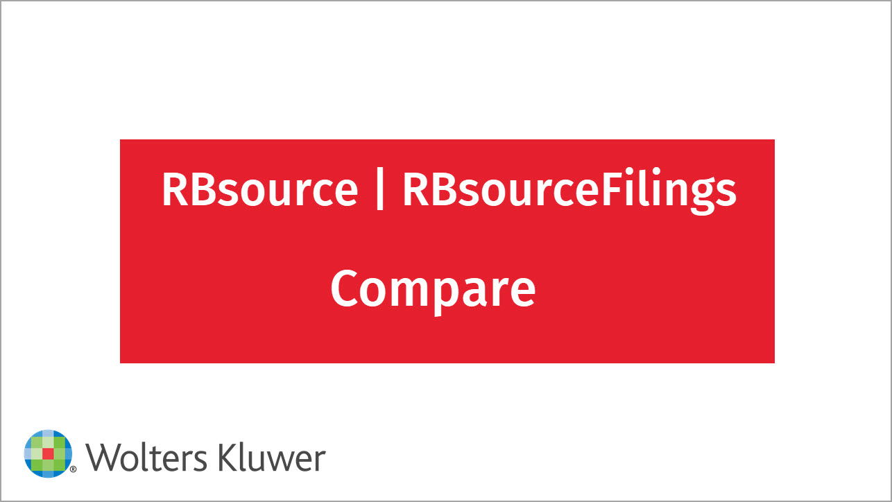 RBsource RbsourceFilings Compare