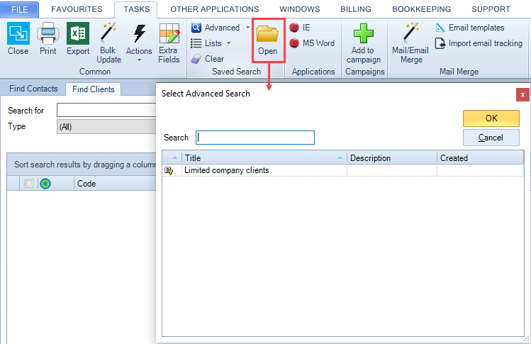 Mail Merge - saving advanced search - 4.PNG