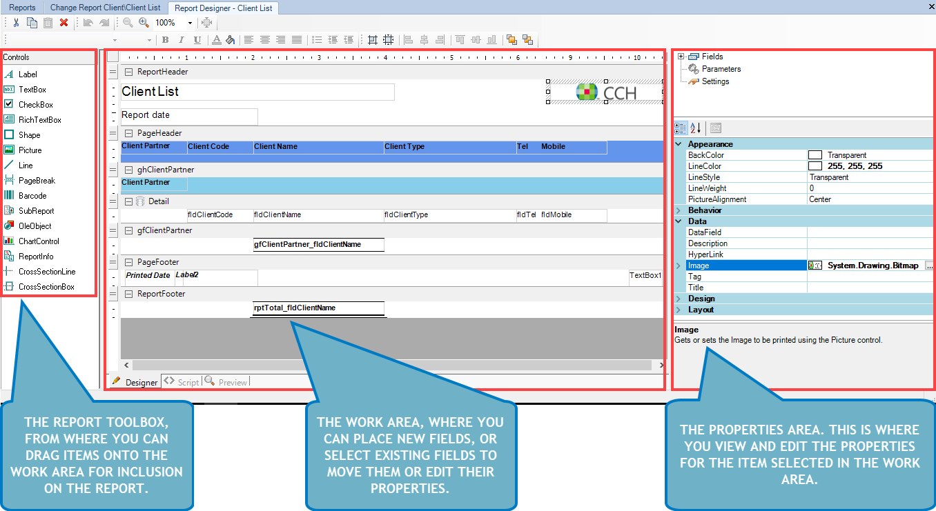 Smart reports - Smart Reports - report designer tab.PNG