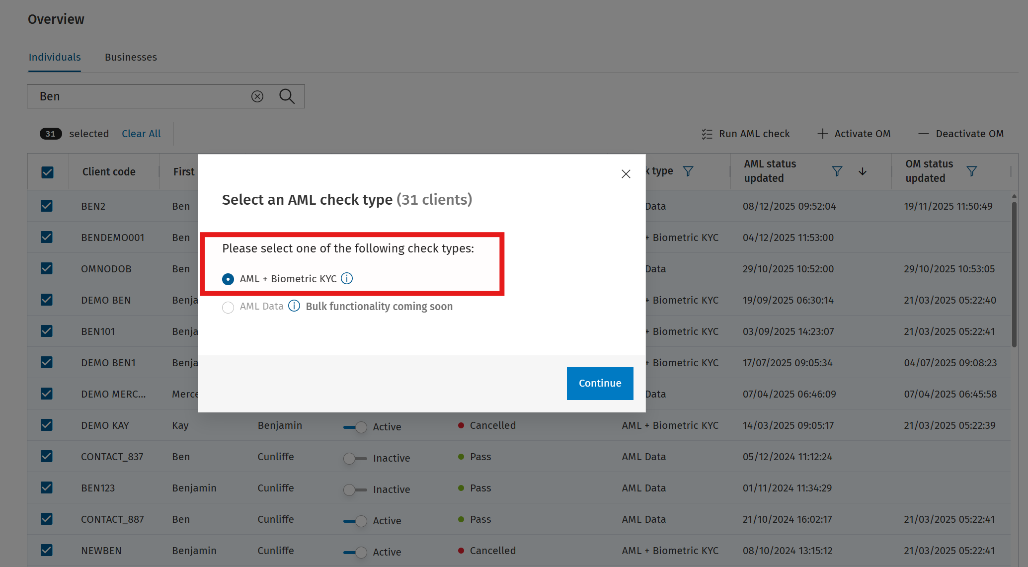 4. How to run CCH iFirm AML + Biometric KYC checks and viewing the report (4)