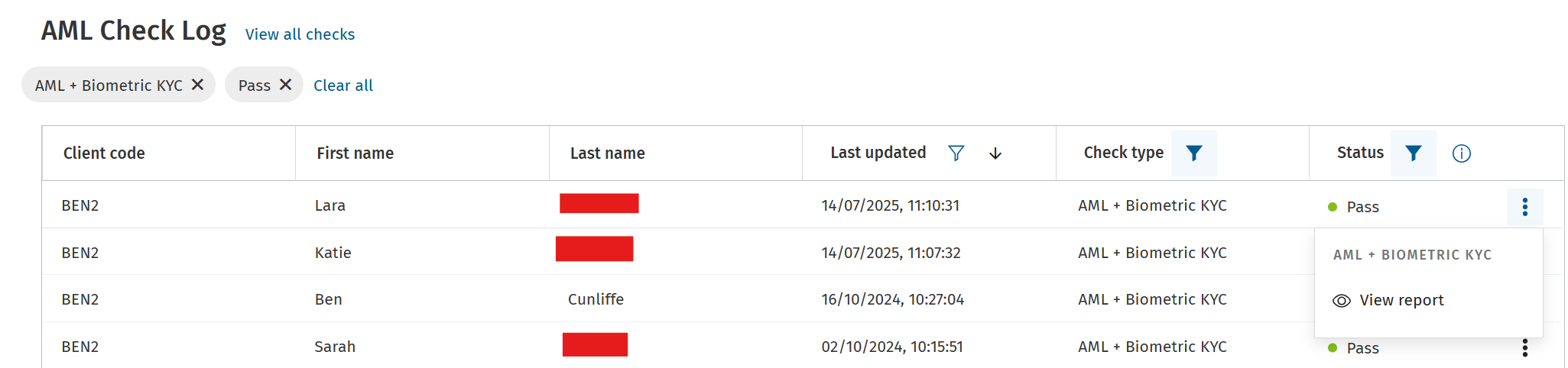 4. How to run CCH iFirm AML + Biometric KYC checks and viewing the report (15)