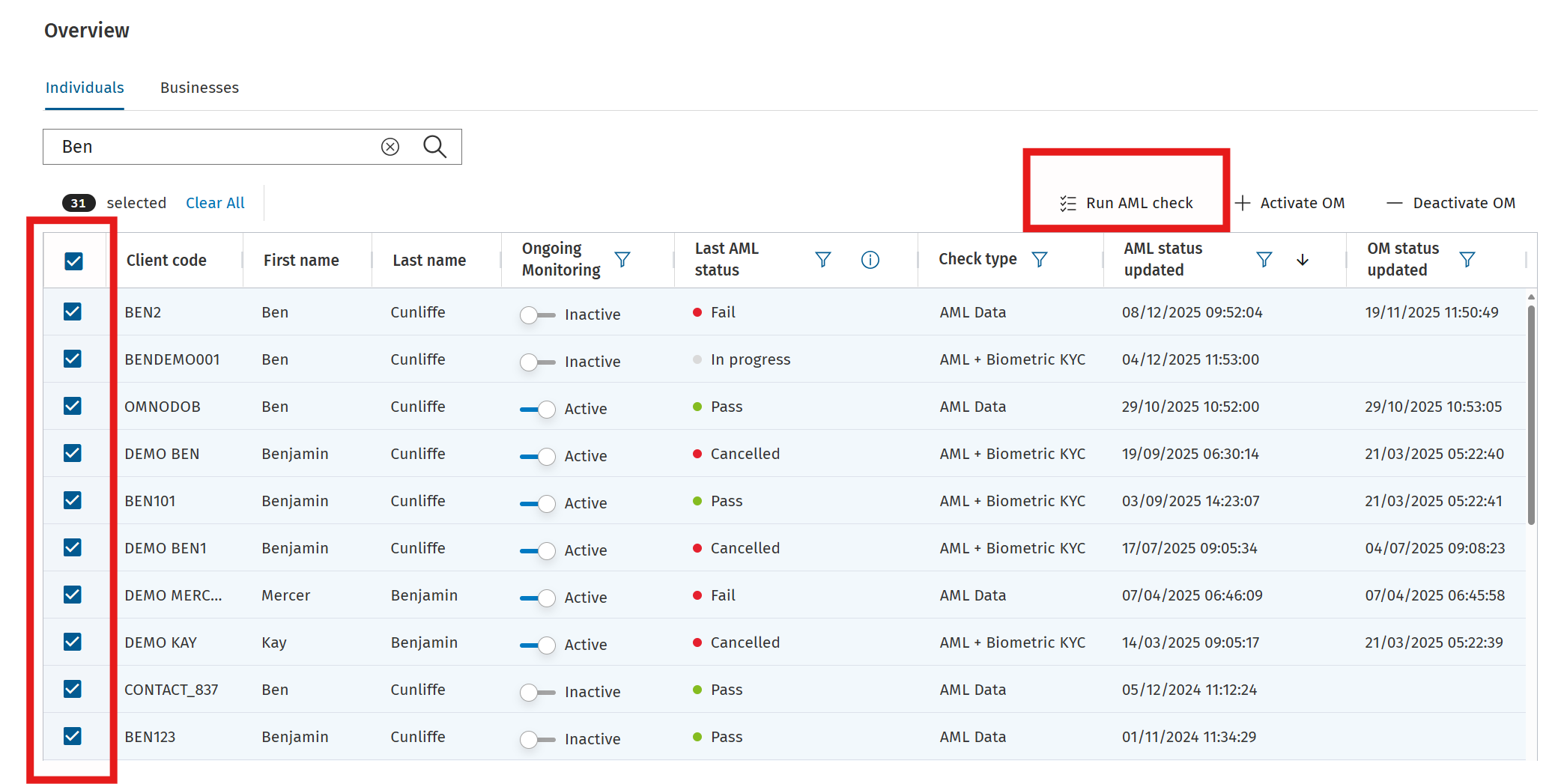 4. How to run CCH iFirm AML + Biometric KYC checks and viewing the report (18)