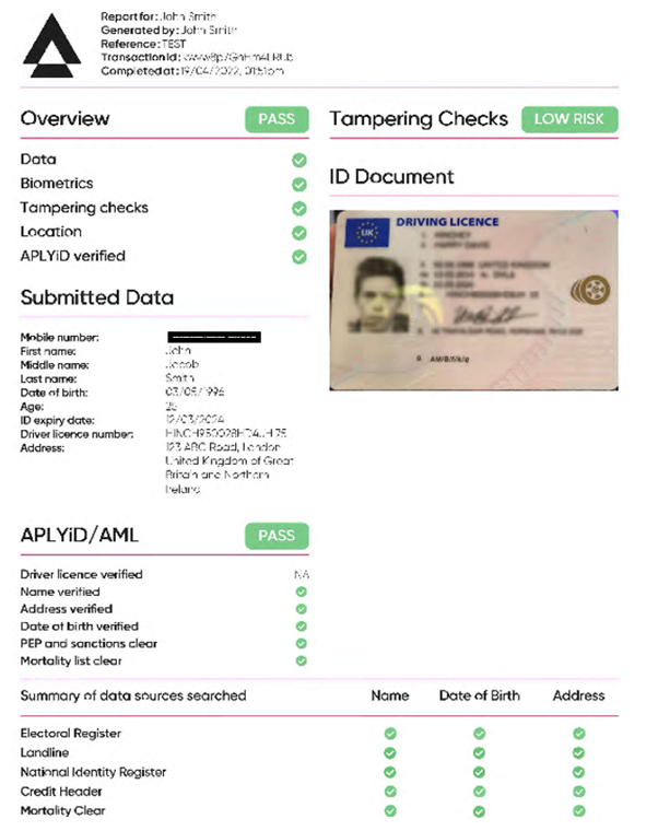 4. How to run CCH iFirm AML + Biometric KYC checks and viewing the report (20)