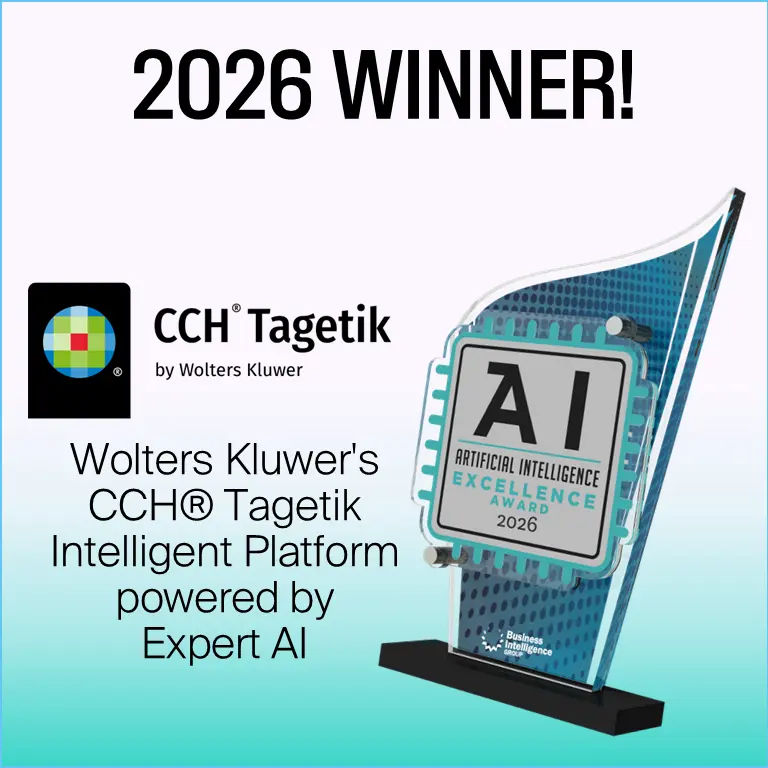 CCH Tagetik BIG Innovation award AI