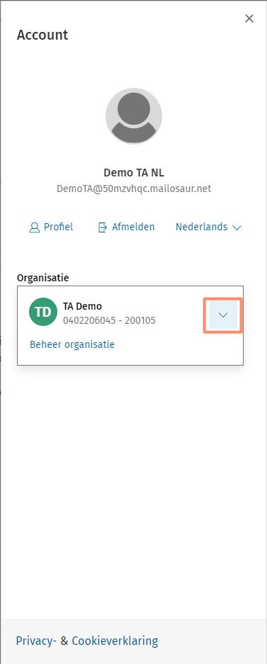 Ik heb al een Wolters Kluwer TAA software Account. Hoe word ik lid van nog een organisatie? (2)