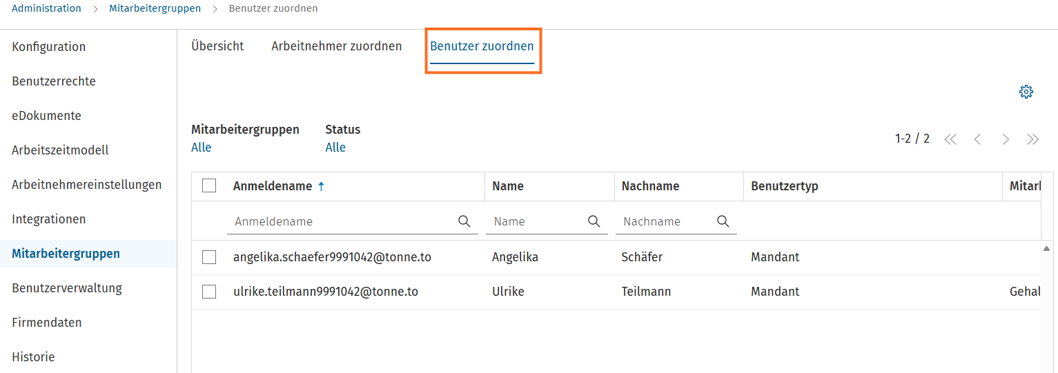 URM Mitarbeitergruppen Benutzer zuordnen aktiv.png