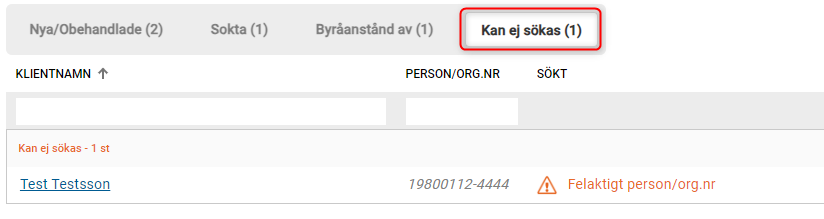 kan ej sökas