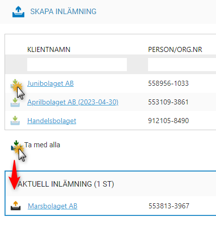 Listan för klarmarkerade deklarationer3