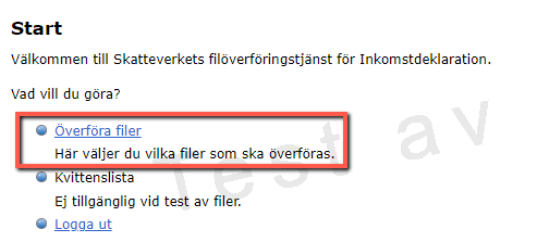 Inlämningsdelen av deklarationer på Skatteverket3