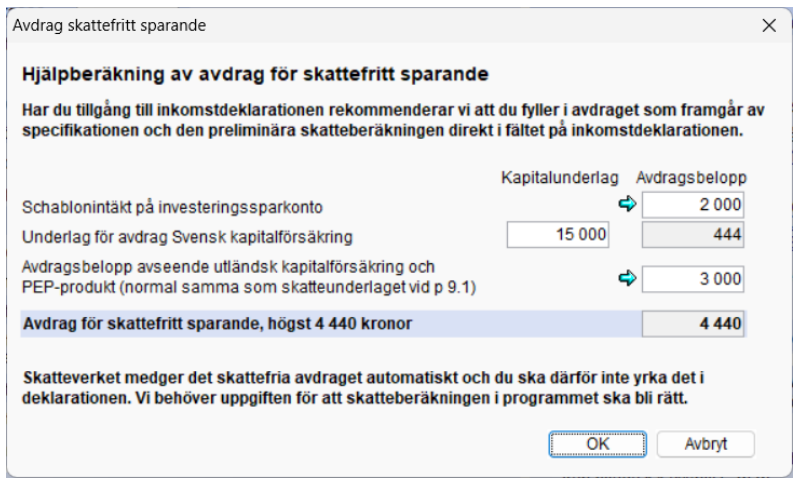skattefritt sparande