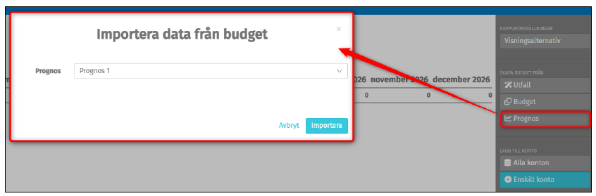 importera data från budget