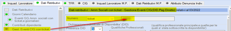 Gestione eventi CIG con ticket