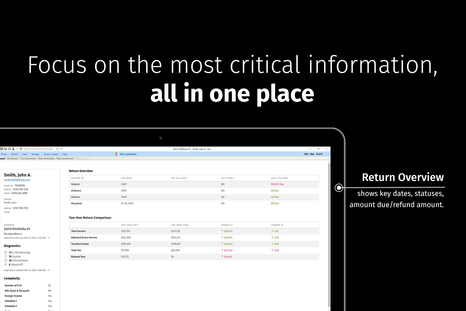 CCH Axcess Tax Return Dashboard Video Tour