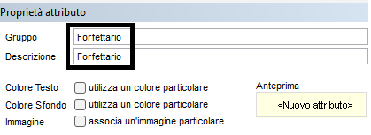 Creare un attributo singolo