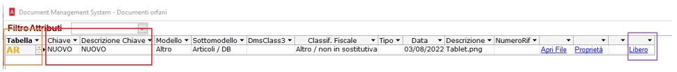 Dms documenti orfani