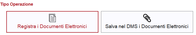 Tipo operazione