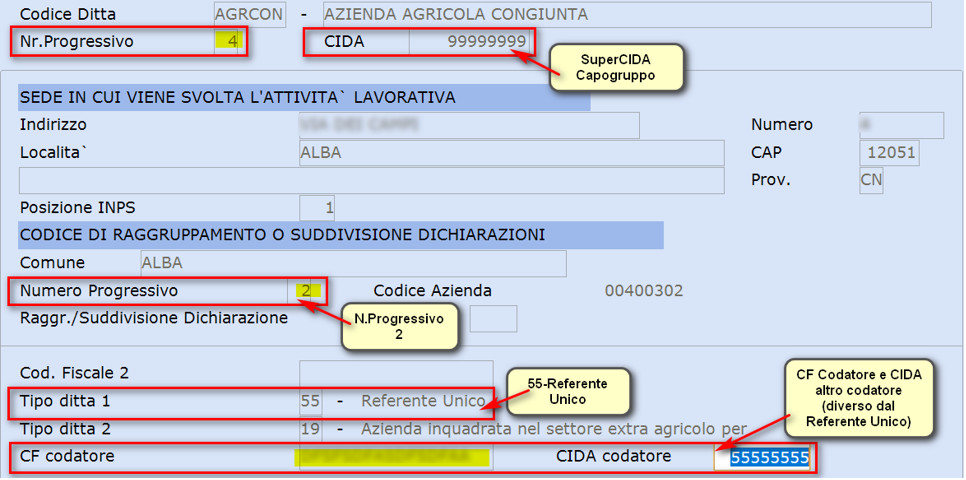 SCAU dati Co-datore (dipendenti co-assunti)