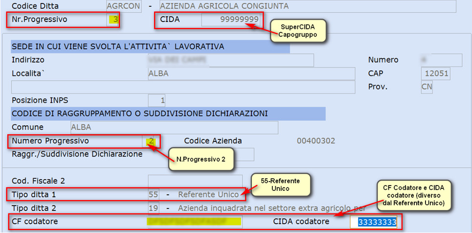 SCAU dati Co-datore (dipendenti co-assunti)