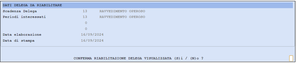 Riabilitazione deleghe