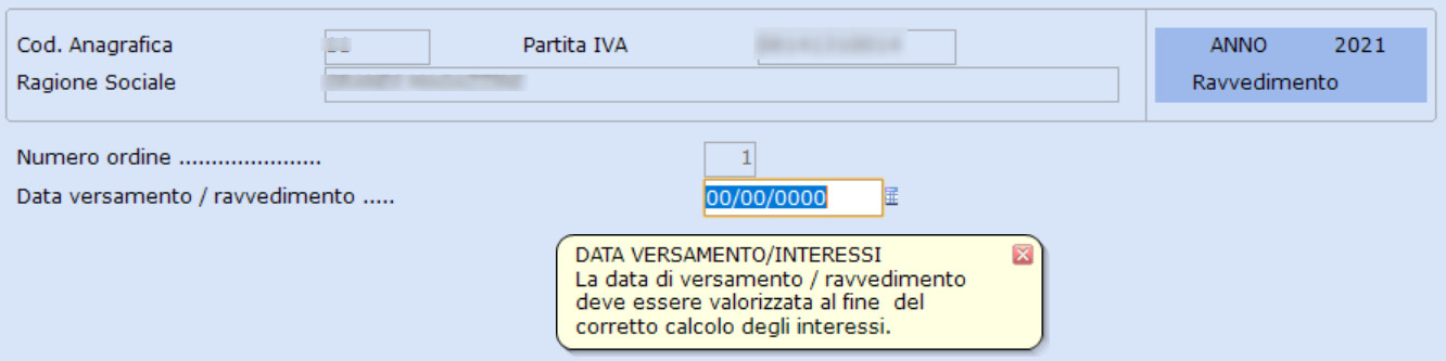 data pagamento ravvedimento
