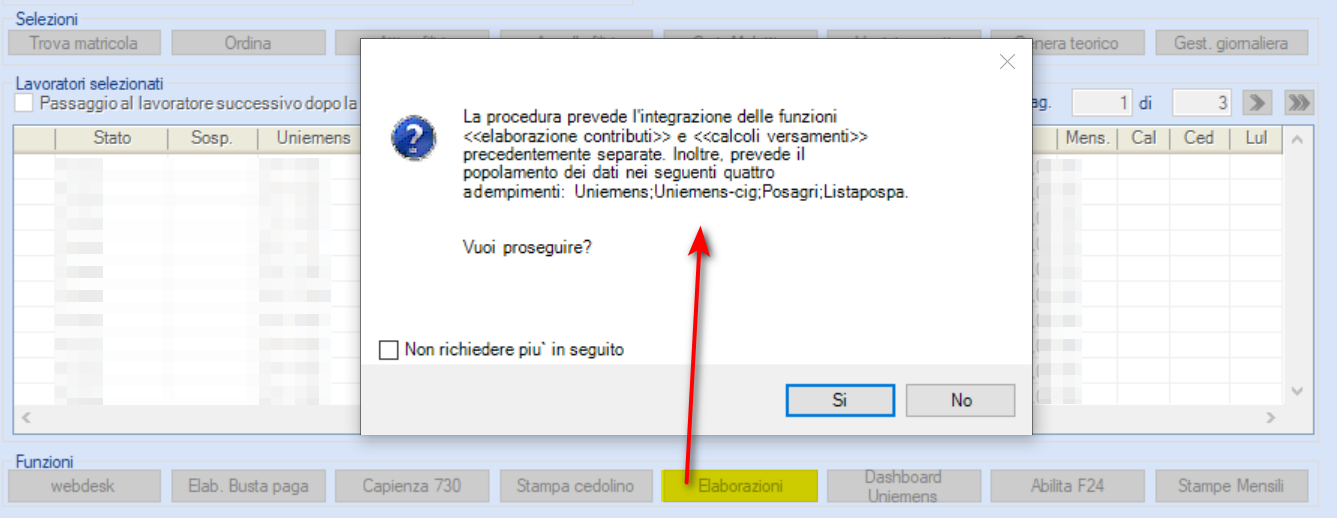 Elaborazioni cedolino