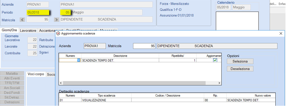 Cedolino, scadenza proposta