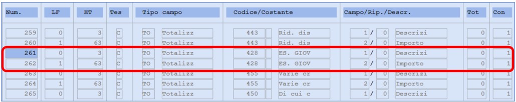 totalizzatore di stampa esoneri