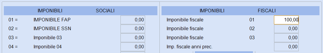 PG2 codice corpo fiscale