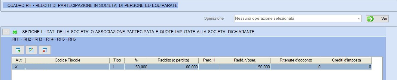 quadro H società persone