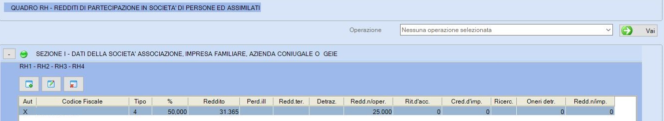 quadro H persone fisica