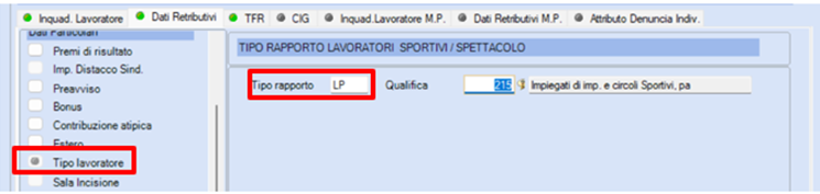 Tipo lavoratore LP