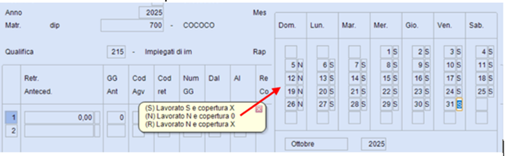 Giorni calendario ExEnpals Collaboratori