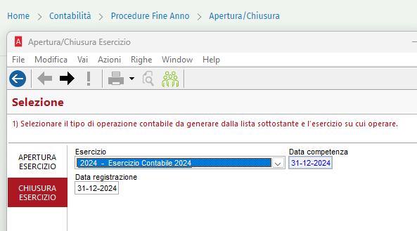 Scritture di apertura/chiusura