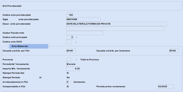 Ente EBIFARM
