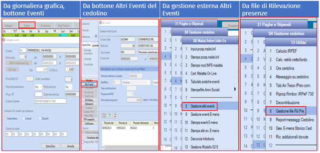 Inserimento L104 in cedolino