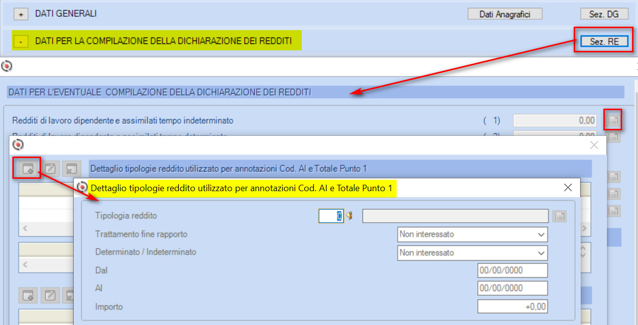 cu redditi lavoro dip tempo indeterminato