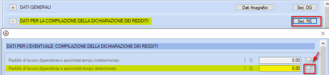 cu redditi lavoro dip tempo determinato