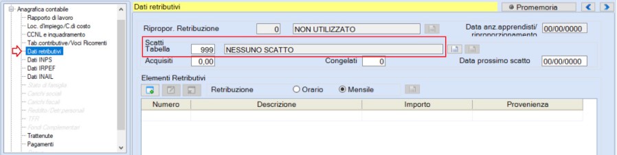 scatti anzianità tirocinanti