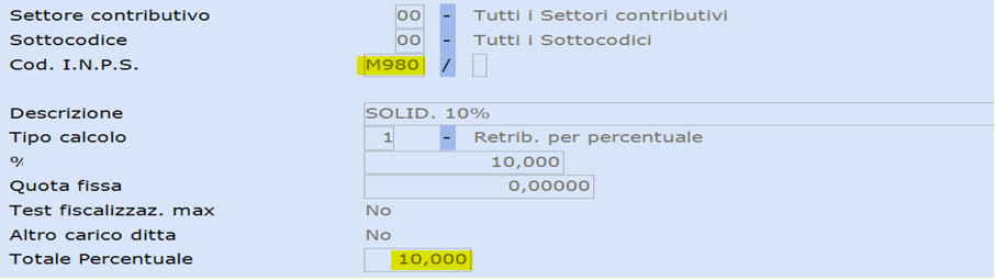 aliquota contributiva-rigo-INPS-M980-settore-e-sottocodice-generico