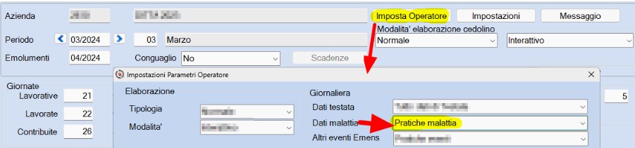 parametri operatore