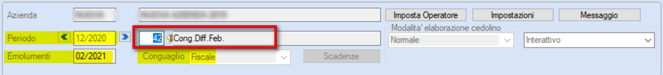 Input cedolino - mensilità 42