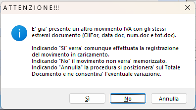 help duplice inserimento
