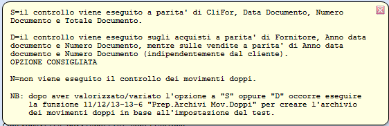 selezione duplice inserimento