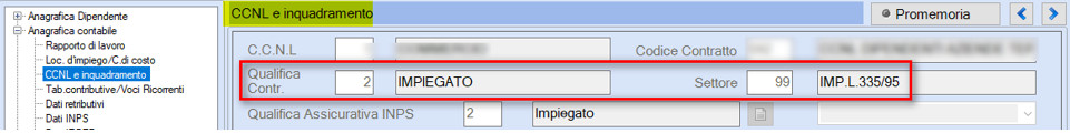 ccnl e inquadramento