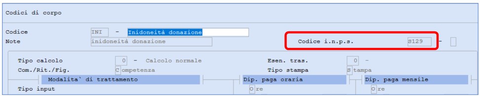 inidoneità donazione s129
