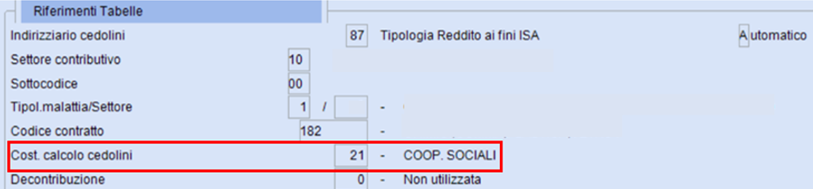 costanti calcolo cedolini