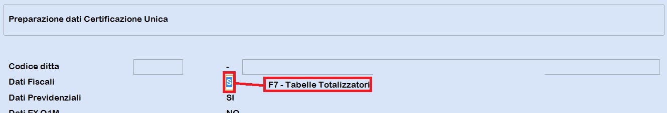 F7 tabella totalizzatori CU