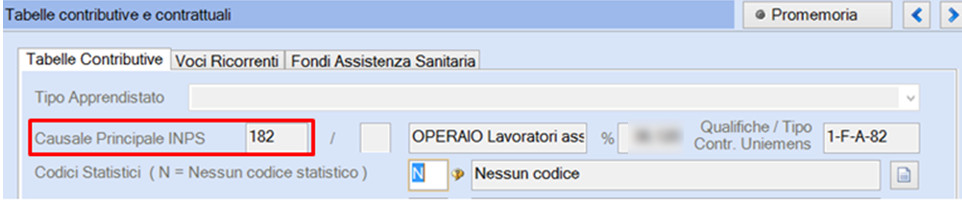 Tabelle contributive operaio a tempo pieno