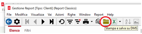 Acquisire file di report nel dms