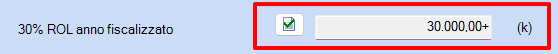 30%ROL Fiscalizzato